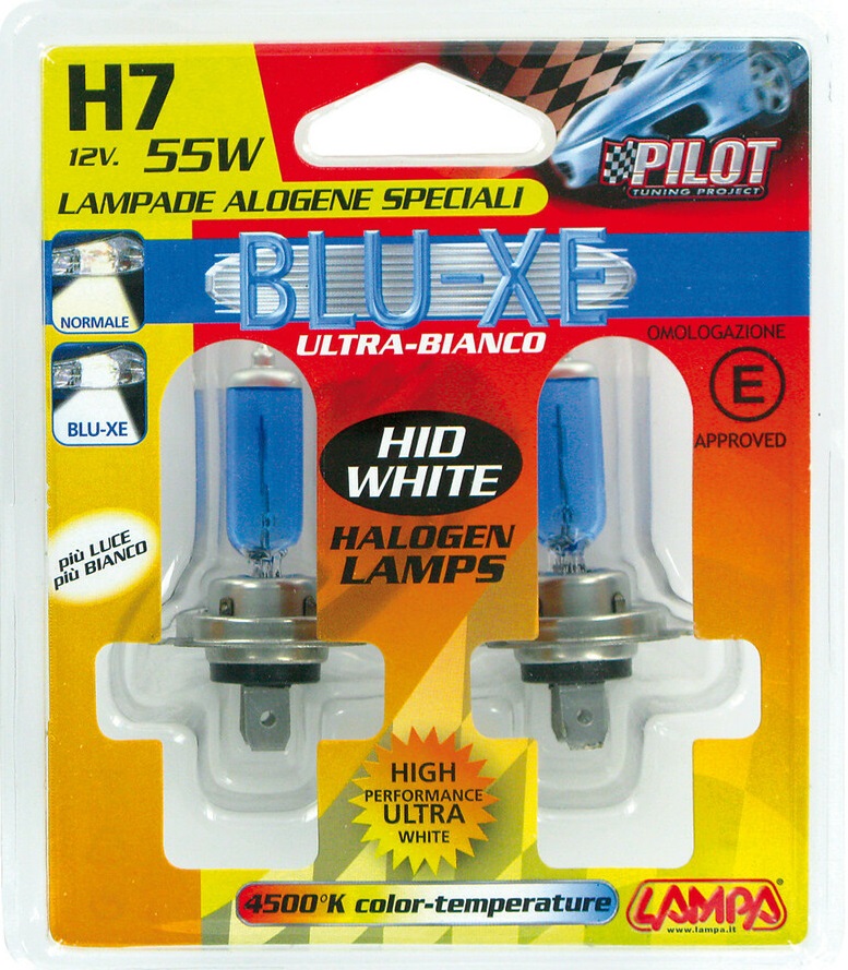 LAMPADA D´IODO H-7  12V 55W XENON AZUL BLISTER C/2