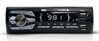 AUTO RÁDIO MP3 BLUETOOTH 718 - SVART S500